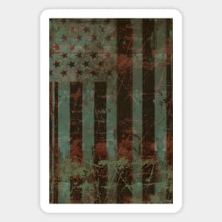 American flag War Veteran Magnet